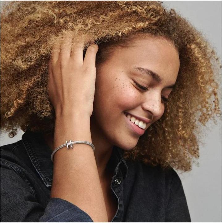 Actual product image Pandora Letter H Charm (Silver)