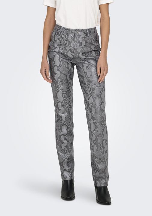Actual product image Only ONLAZULA Straight cut faux leather trousers Faux leather trousers (32)