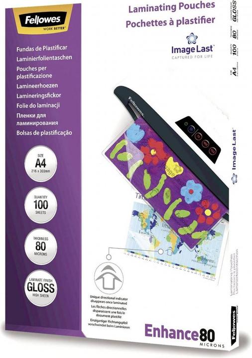 Immagine prodotto Fellowes Potenziare 80 (A4, 100 Pezzo/i, 80 µm)