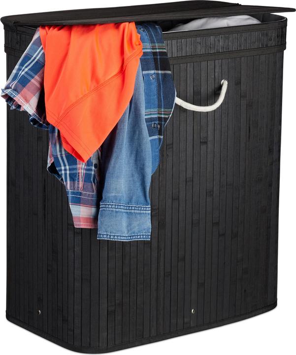 Actual product image Relaxdays Lidded Laundry Hamper (95 l)