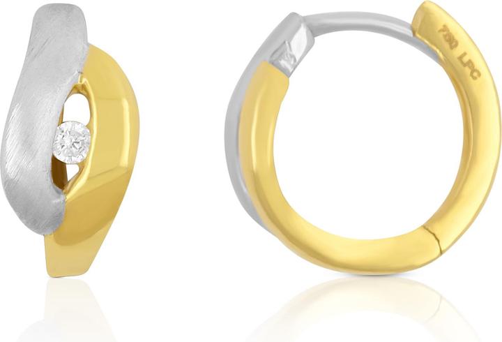 Image du produit Muau Créoles (750, Or jaune 18 K, Or blanc)