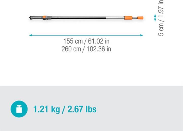 Actual product image Gardena Telescopic handle (2.60 m)