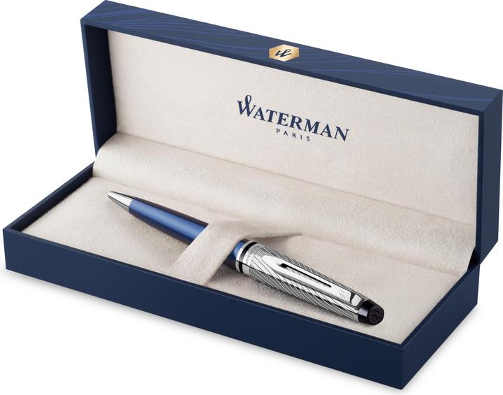 Actual product image Waterman Biros Expert DeLuxe Blue C.C. (M-blue) (Blue, Metallic, 1 x)