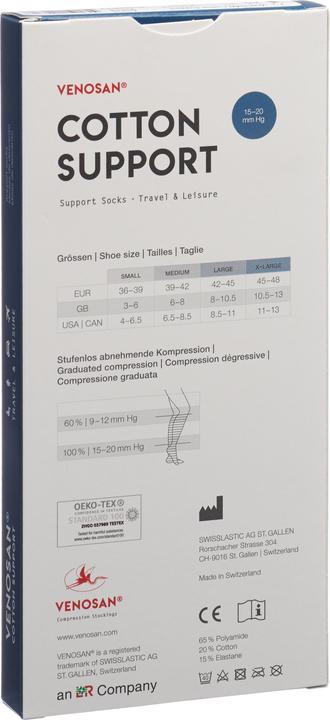 Image du produit Venosan COTTON SUPPORT Socks A-D M beige (M)