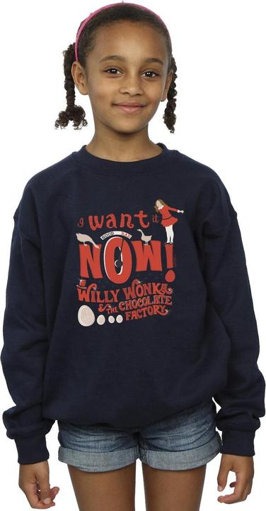 Image du produit Willy Wonka & the Chocolate Factory - Sweat VERRUCA SALT WANT IT NOW - Fille (128)
