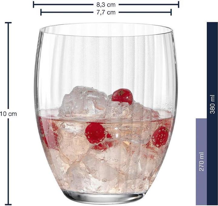 Produktbild Leonardo Whiskyglas Poesia 380 ml, 6 Stück, Transparent (3.80 dl, 6 x, Whiskygläser)