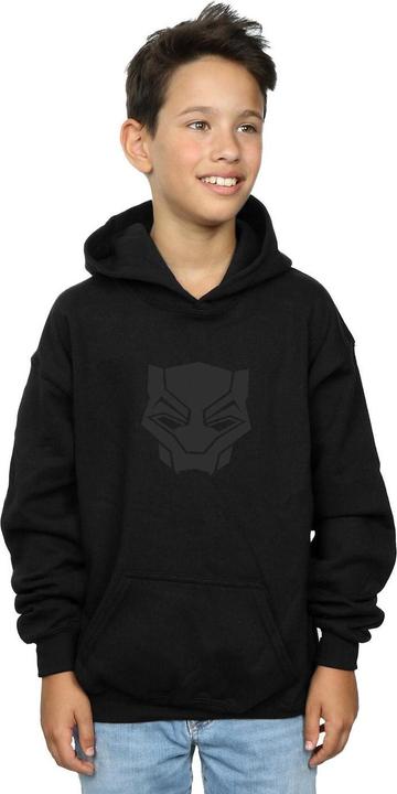 Actual product image Boys Black Panther Black On Black Hoodie (128)