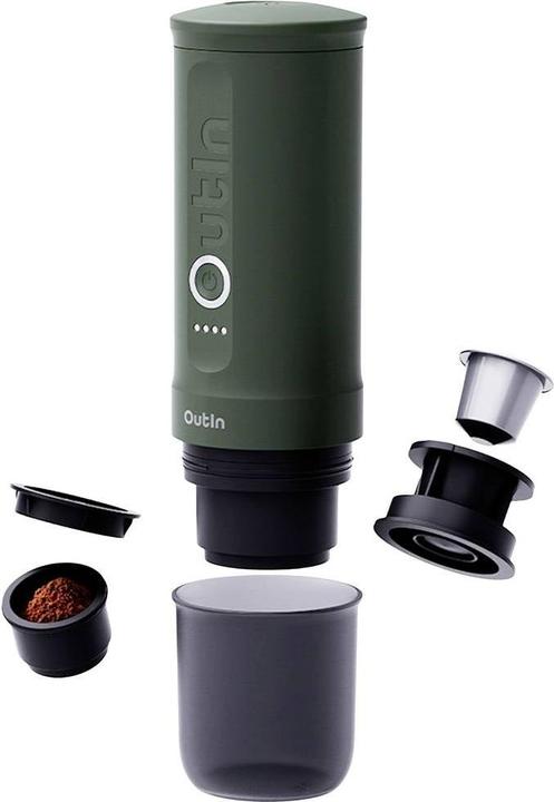 Actual product image No Name OutIn Nano espresso machine green
