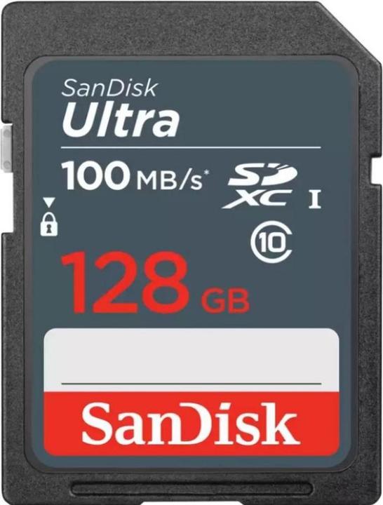 Produktbild SanDisk memory card 128GB SDXC Ultra 100 MB/s (128 GB, SDXC, U3, UHS-I)