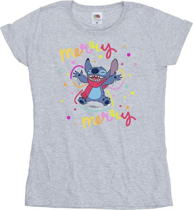 Immagine prodotto Disney Lilo & Stitch Merry Rainbow Maglietta Donna (XL)