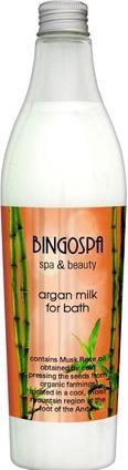 BingoSpa Bingo Argan Bademilch Rose 400ml - Pflegende Bademilch mit Arganöl (400 ml, Badeöl)
