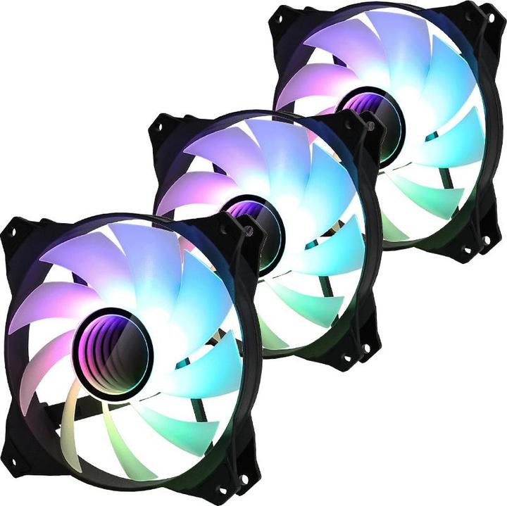 Immagine prodotto Zalman ZM-IF120 Infinity Mirror 120mm ARGB 3-Pack & Controller (120 mm, 3 x)