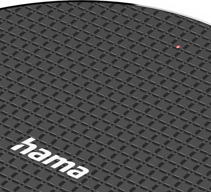 Produktbild Hama Wireless Charger, 10W, kabelloses Smartphone-Ladepad, Schwarz (10 W)