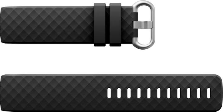 Image du produit Apfelkiste Ersatz Sport Armband Silikon Fitbit Charge 4 / 3 - Schwarz (Silicone)