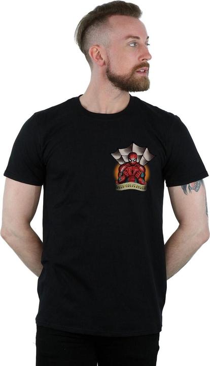 Produktbild SpiderMan Tattoo Breast Print TShirt (5XL)