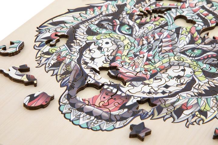 Actual product image Grafix Unique wooden puzzle tiger, 130pcs. (132 pieces)
