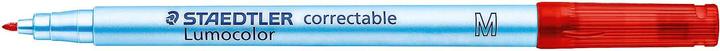 Actual product image Staedtler Lumocolor correctable 305 Dry-wipe universal pen, single product, red, M (Red, 1 mm, 1 x)
