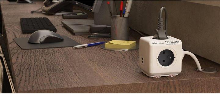 Image du produit Allocacoc PowerCube S+ (6 x, Type 13, USB-A, 3 m)