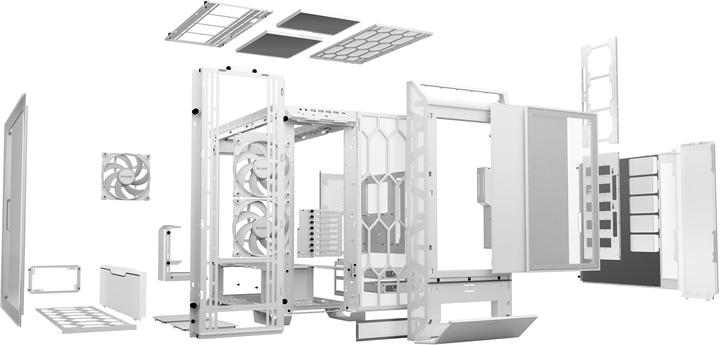 Actual product image be quiet! DARK BASE PRO 901 White (ATX, XL-ATX, mATX, Mini-ATX)