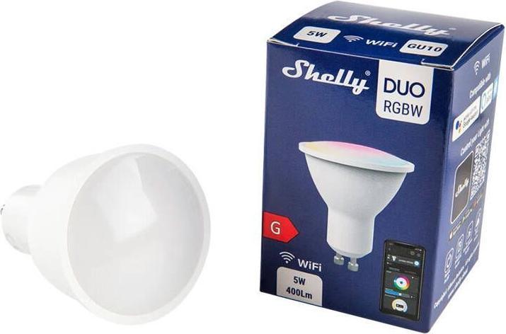 Actual product image Shelly Duo GU10 - RGBW (GU10, 5 W, 400 lm, 1 x, G)