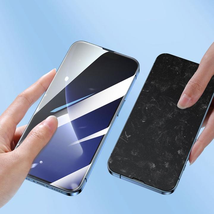 Produktbild Joyroom Easy Fit Full Screen tempered glass with mounting rack for iPhone 14 Pro Max (6.7 ") (J (1 Stück, Apple iPhone 14 Pro Max)