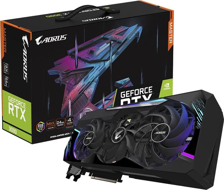 Actual product image Gigabyte Aorus GeForce RTX 3090 Master 24G (24 GB)