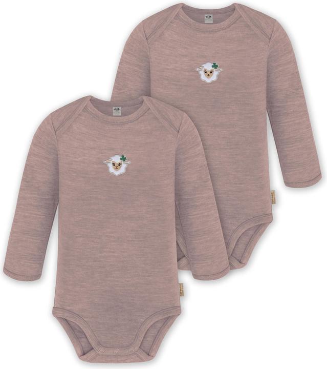 Normani 2er Pack Baby Merino Body Langarm „Auckland" - 9369