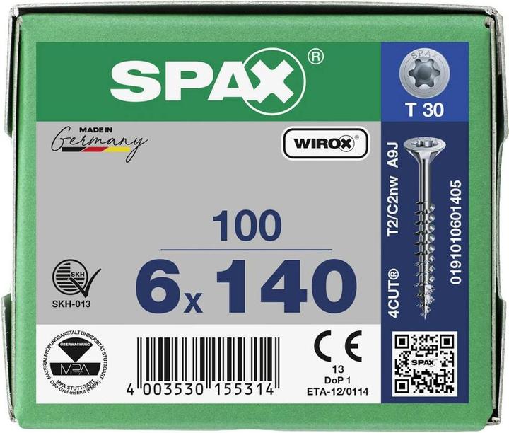 Actual product image Spax Chipboard screws (100 Screws per piece)