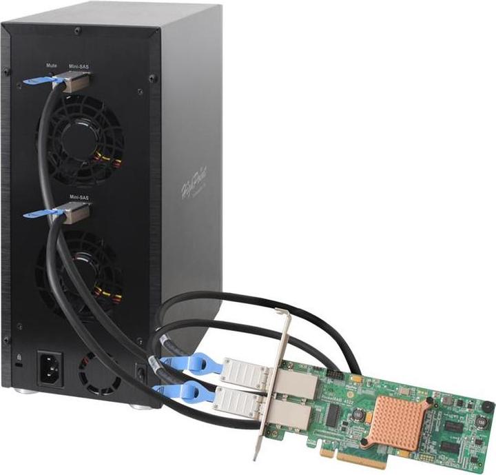 Produktbild HighPoint RocketStor 6418AS - Festplatten-Array - 8 Schächte (SATA-600 / SAS-2) (2.5", 3.5")