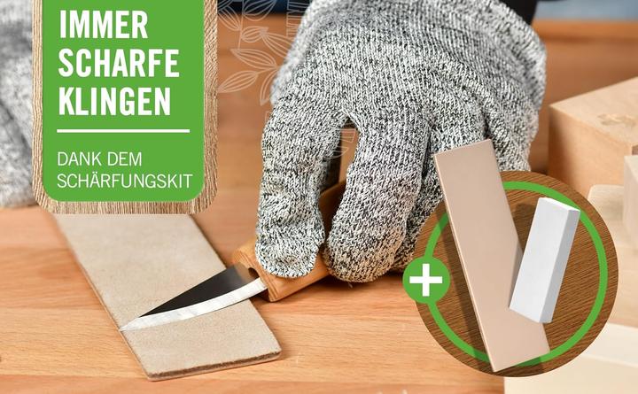 Actual product image Purewerk Holzschnitzset für Erwachsene (22-teilig)