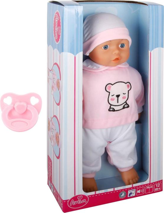 Produktbild Amia Weinbaby mit Schnuller Baby Puppe 36cm