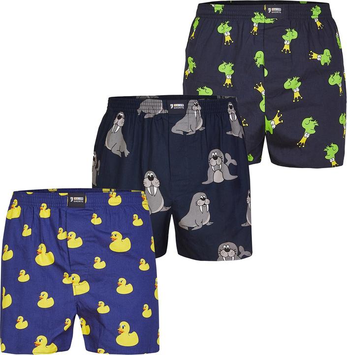Actual product image Happy shorts Boxer Print Sets (XL, pack of 3)
