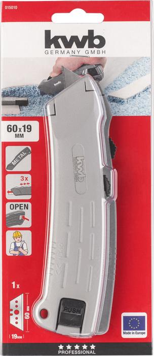 Image du produit kwb Couteau professionnel à lame trapézoïdale (Cutters)