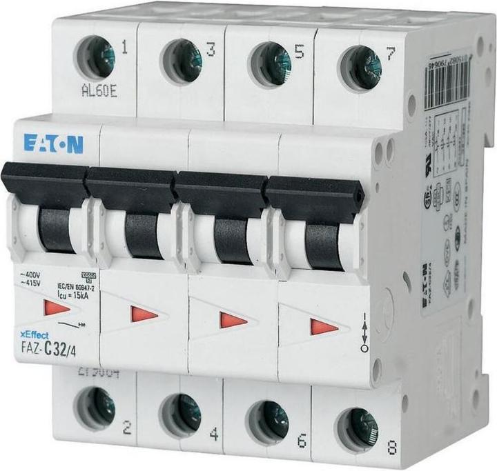 Immagine prodotto Eaton MOE FAZ-C20/4 Interruttore automatico C-Char 20A, 4p