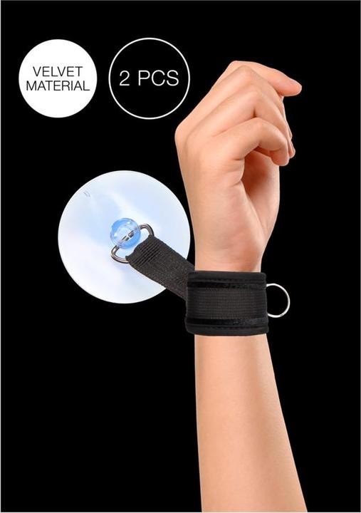 Immagine prodotto Ouch! V&V Adjustable Handcuffs Suction Cup