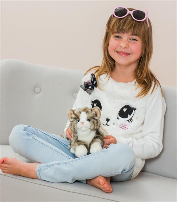 Immagine prodotto Teddy Hermann Gatto sdraiato peluche (20 cm)