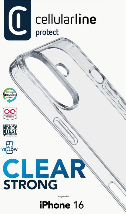 Actual product image Cellularline Clear Strong Case (Apple iPhone 16)