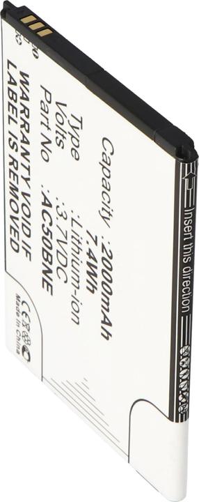 Actual product image AccuCell Battery for Archos 50b Neon, AC50BNE Battery Neon 50b