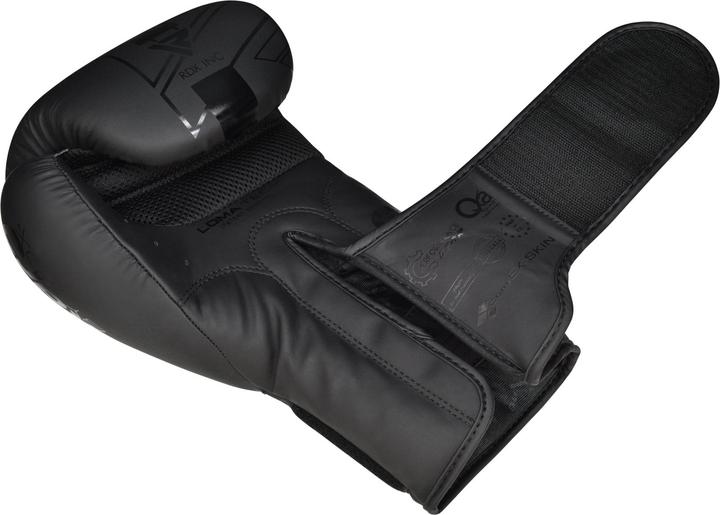 Actual product image Rdx Boxing Gloves F6 Matte Black-12OZ (12 OZ, 12)