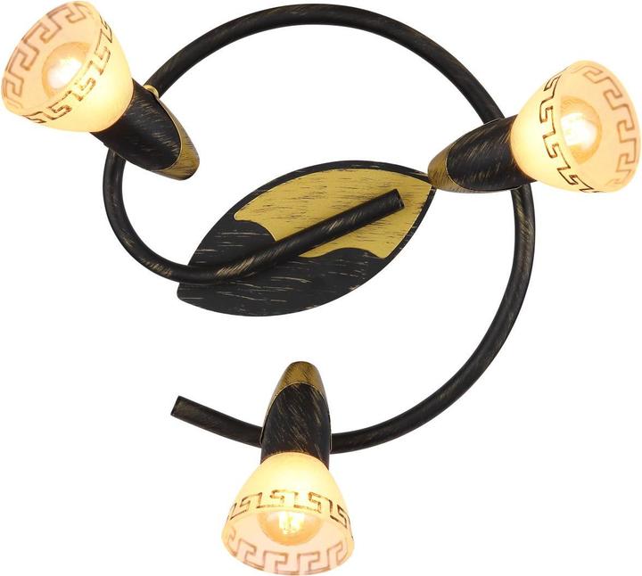 Actual product image Globo Spotlight NOVARA, gold patinated, 5449-3 (E14)