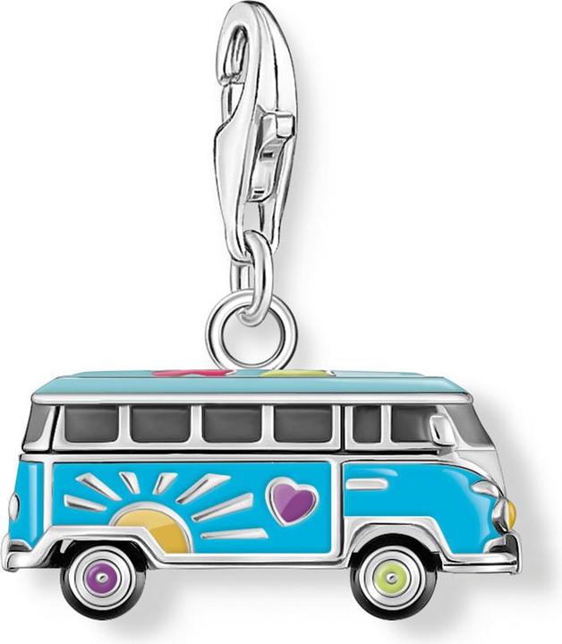 Actual product image Thomas Sabo Charm-Anhänger Original Volkswagen Hippie Bus Silber (Enamel, Silver 925)