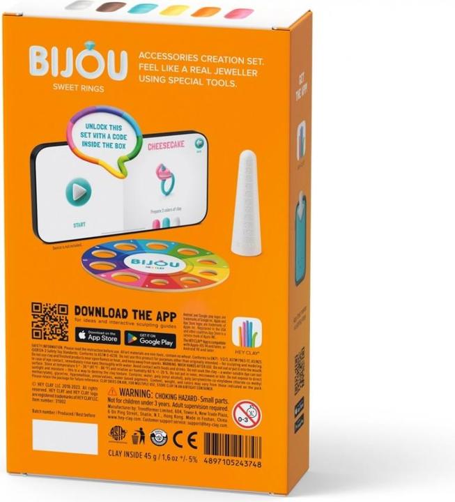 Immagine prodotto Hey Clay Bijou - Anelli dolci