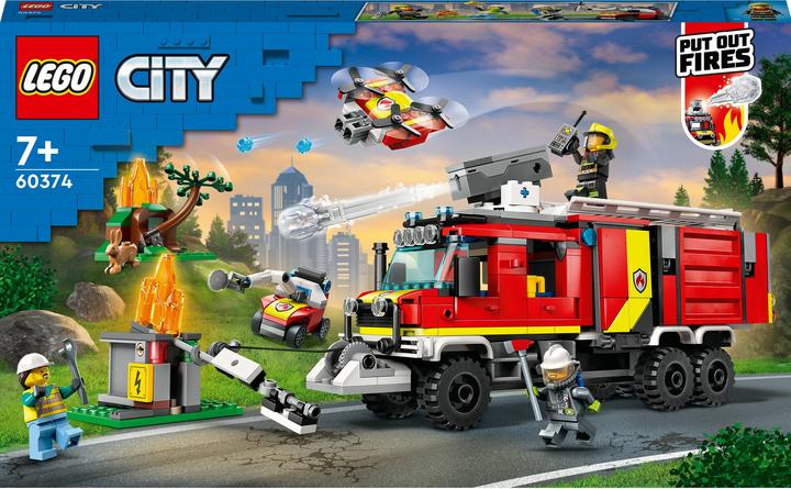 Immagine prodotto LEGO Veicolo di comando dei vigili del fuoco (60374, LEGO City)