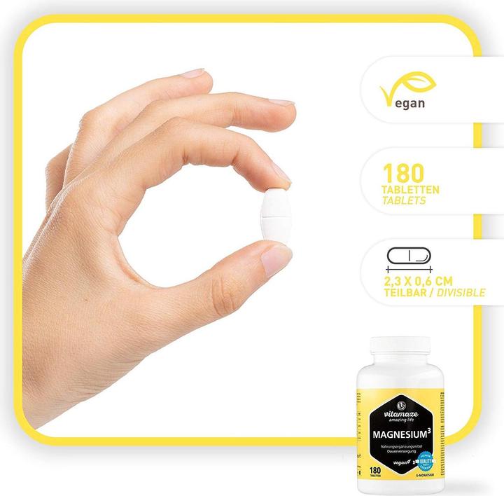 Immagine prodotto Vitamaze Magnesium³ 3-in-1 Komplex (180 Pezzo/i, Pillole)