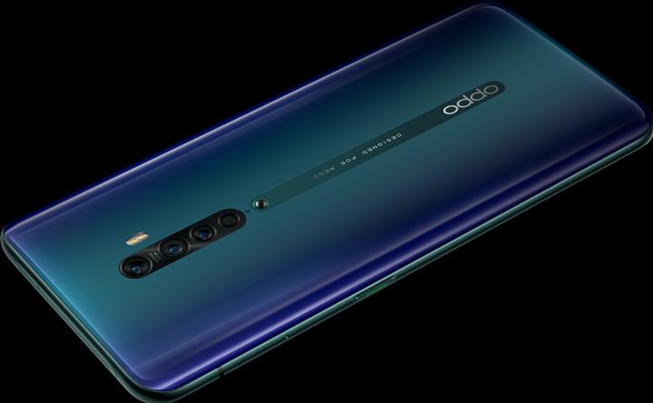 Actual product image OPPO Reno2 (256 GB, Ocean Blue, 6.50", Hybrid Dual SIM, 48 Mpx, 4G)