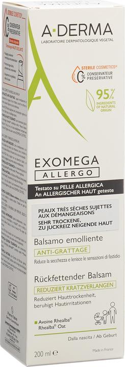 Produktbild A-Derma EXOMEGA ALLERGO Balsam Bals (Körpermilch, 200 ml)