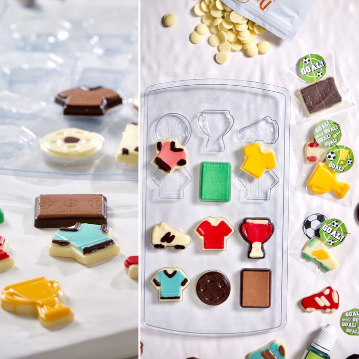 Image du produit Decora Moule à chocolat Football Set (4 cm)