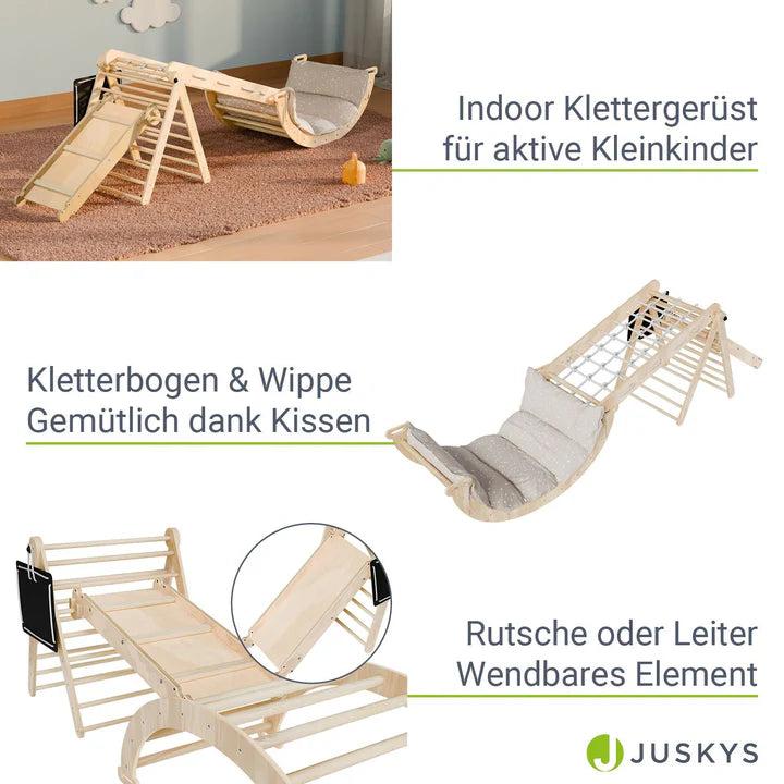 Image du produit Juskys Kletterdreieck Movario Vielseitiges Indoor-Klettergerüst