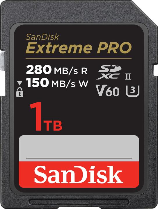 Image du produit SanDisk Extreme PRO UHS-II V60 (1000 Go, SDXC, U3, UHS-II)