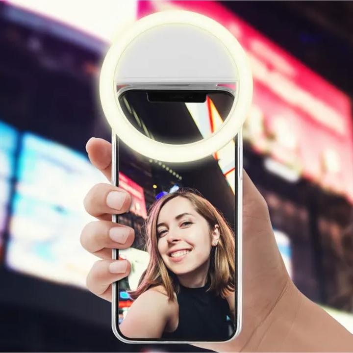 Immagine prodotto T'nB Influenza LED Ring Clip per smartphone, 6500K, batteria da 125 mAh